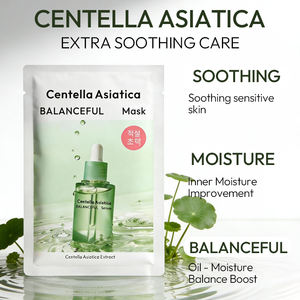 Masque Visage Nourrissant Apaisant Équilibrant au Panthénol, Centella Asiatica Hydrolysée, Acide Hyaluronique – Masque en Tissu pour Tous Types de Peaux - Product Image 4