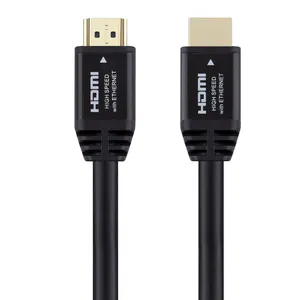 Cabo hdmi preto de alta resolução, 1m, 2160p, 4k, 60hz, em 18gbps, para hdtv, ps3/4, entrada hdmi