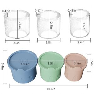 Moule à glaçons créatif pour la maison, bac à glaçons en silicone écologique, forme cylindrique, antiadhésif, compatible lave-vaisselle - Product Image 2
