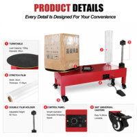 Machine d'emballage automatique électrique portable pour film étirable PE pour cartons et palettes, et film étirable pour bagages d'aéroport