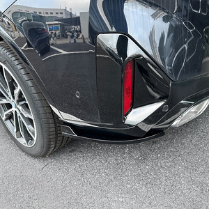 Bmw X4 G02 Lci M Sport 2022+ Rear Corner Deflector Piano Black Carbon Fiber Texture Abs Adhesive Installation - Product Image 1