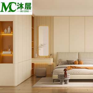 Muebles de Dormitorio Modulares de Madera Maciza, Modernos y Ecológicos, Armario con Espejo, Planificador de Armarios, Aparadores, Almacenamiento para Sala de Estar - Product Image 5