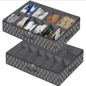 Foldable Non-woven Fabric Shoes Storage Bag Shoe Container Box Under Bed Shoe Storage Organizer For Closet