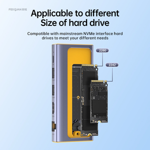 Base de Conexión USB C 6 en 1 OEM, Hub Multipuerto USB C Portátil, Carcasa para <span class=keywords><strong>Disco</strong></span> <span class=keywords><strong>Duro</strong></span> Macbook con Carcasa para SSD M.2 NVMe - Product Image 5