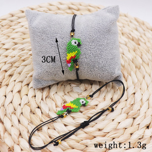 Modello animale carino Miyuki tessuto per braccialetto pappagallo farfalla filo di moda elefante - Product Image 4