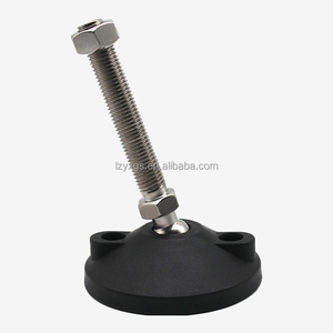 Bantalan kaki tahan guncangan dan antiselip, cangkir kaki Universal nilon baja tahan karat dengan sekrup kaki penyangga dapat digerakkan - Product Image 1