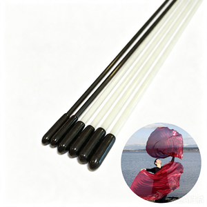 China Manufacturers Supply Fiberglass Rods for Worship Praise <b>Dance</b> Flags Flag <b>Poles</b> with Protective End Caps - Product Image 1