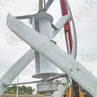 Générateur d'éoliennes verticales silencieux 2000W 3000W 5000W Éolienne verticale 24V 48V VAWT