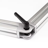 Personnalisé norme ue 2020 3030 4040 4545 aluminium extrudé profil connecteur bobine Joint Angle support pivotant