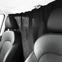 Yüksek kalite kolay kullanım siyah tekstil oto araba Van kabin kamp güneşlik jaluzi kiti bölücü bölme perdeleri