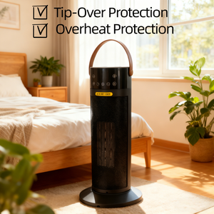 Quạt sưởi điện tử thông minh <span class=keywords><strong>2026</strong></span>, điều khiển cảm ứng, điều chỉnh nhiệt độ, bảo vệ quá nhiệt, chống đổ, độc lập - Product Image 3