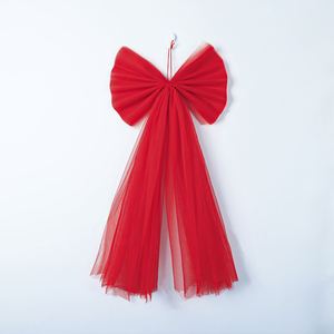 Cross-Border Organza Bows With Long Tulle Streamers, Christmas <b>Tree</b> <b>Topper</b> Ornaments for Festive Atmosphere Decoration - Product Image 4