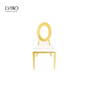 Chaises de salle à manger modernes de luxe <span class=keywords><strong>en</strong></span> acier inoxydable spécialisées, style doré de luxe, chaises d'hôtel pour mariage - Product Image 5