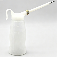 Bouteille d'huile horizontale rouge et blanche de 180 ml avec bec verseur pour machine à coudre, accessoire pour machine à coudre
