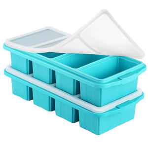 Boîte <span class=keywords><strong>de</strong></span> conservation alimentaire réfrigérée en silicone avec couvercle, bac à glaçons, moule à glaçons, boîte <span class=keywords><strong>de</strong></span> conservation, démoulage facile - Product Image 5