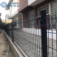 Servicio de Modelado 3D, Valla de Alambre Metálico Curvo 3D, Valla de Jardín de Hierro con Revestimiento de PVC, Puerta de Seguridad para Entrada de Vehículos, Diseño Moderno