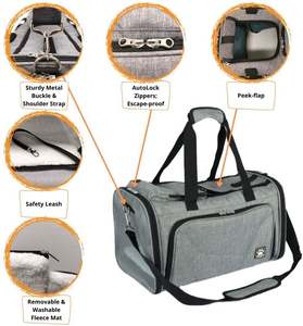 <span class=keywords><strong>Pet</strong></span> Expand able Carrier <span class=keywords><strong>Pet</strong></span> Erweiterbare Reise Camping Outdoor Atmungsaktives Mesh Belüftetes Design Cat Backpack Carrier - Product Image 4