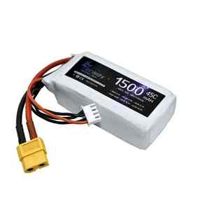 Batterie Lipo 3S 45C 11.1V 1500mAh pour voitures RC, avions, bateaux, quadricoptères et drones - Pièce de rechange de mise à niveau 1 pièce - Product Image 1