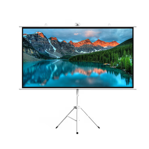Pantalla de Proyección Trípode Blanca Mate de 72-150 Pulgadas, Precio de Fábrica Directo, Equipo de Presentación - Product Image 1