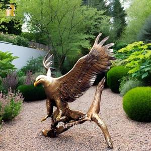 Statua di <span class=keywords><strong>Aquila</strong></span> in Bronzo a Grandezza Naturale RELONG, Scultura di Alta Qualità Personalizzabile per Parchi e Giardini - Product Image 6
