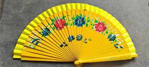 Elegante Abanico de Mano de Madera Estilo Chino Vintage, Abanico Plegable de Bambú para Disfraces, Fiestas y Decoraciones, Color Sólido, Estilo Español - Product Image 6