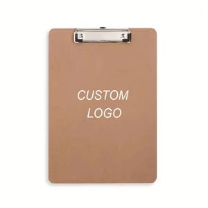 Customized Wooden Clipboards Hardboard Standard A4 Letter Size Wood Clip Boards Folder MDF Clipboard With Hanging <b>Hook</b> - Product Image 1