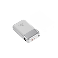 Cargador Portátil de Carga Rápida PD de 22.5W y 20000mAh, 2 en 1 con Cargador de Pared AC, Pantalla LED y Salida Dual USB-C para iPhone 16 15 14 13