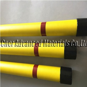 Pôles télescopiques longs <span class=keywords><strong>en</strong></span> fibre de verre et fibre de carbone avec crochets, poignée <span class=keywords><strong>en</strong></span> <span class=keywords><strong>aluminium</strong></span>, longueur personnalisable, mât métallique non conducteur - Product Image 5