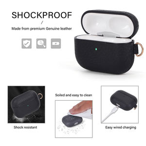 En gros Antichoc de Luxe En Cuir De Protection Étui Pour Écouteurs pour <span class=keywords><strong>Airpods</strong></span> pro - Product Image 3
