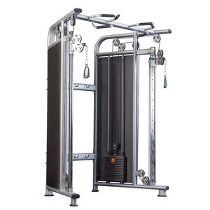 Dual 200 lb Weight Stacks Máquina de cable de entrenamiento funcional Equipo unisex Squat Smith con logotipo personalizado Material de metal - Product Image 2