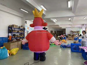 Decoración Inflable de Alicia en el País de las Maravillas, Decoración de Jardín del Rey Rojo para Fiestas Temáticas de Alicia en el País de las Maravillas - Product Image 6