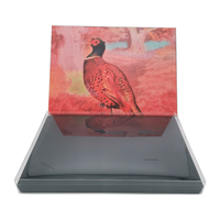Boîte cadeau en papier grand format avec impression personnalisée quatre couleurs Everwin, boîte d'emballage en carton rigide avec fenêtre transparente pour boutons de manchette et cravate