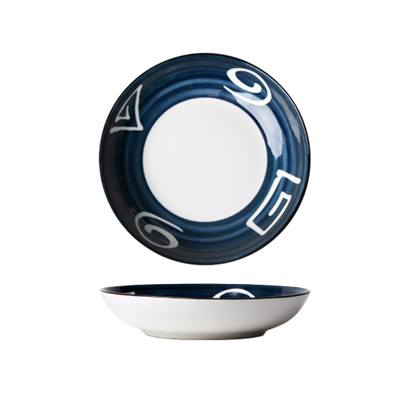 Diseño azul 2 en redondo