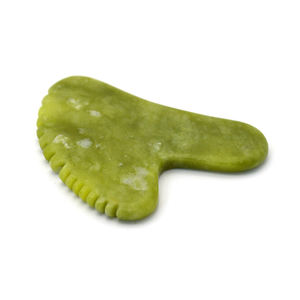 Piedra de Jade Xiuyan con forma de corazón verde, Gua Sha, herramientas de masaje, raspado de Guasha con dientes, logotipo personalizado, caja, nuevo, barato - Product Image 3