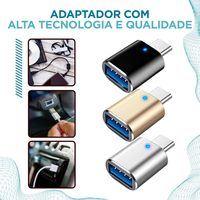 Adaptor USB C USB 3.0 OTG Laptop Macbook Aluminium Alloy 3A Pengisian Cepat OTP Panjang Dapat Disesuaikan Ponsel Baru