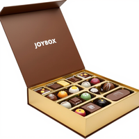 JoyBox Fábrica Logotipo Personalizado Premium Lujo Oro Barra de Chocolate Caja de Embalaje de Calidad Alimentaria Papel de Esponja Corrugado