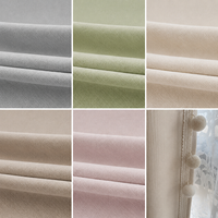 Rideaux occultants double face de qualité professionnelle pour usage commercial, rideaux de luxe en chenille pour projets hôteliers, OEM ODM