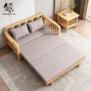 factory supply low cost customize huge stock ready to ship Stretchable <b>sofa</b> new designed living room furniture wood <b>folding</b> <b>sofa</b> - Product Image 5