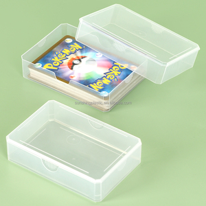 Caja de Cartas de Plástico PP Transparente SUNSHING, con Bisagras, para un Solo Mazo, Contenedor de Almacenamiento de Cartas de Póker, Portátil, para Cartas de Tarot - Product Image 4