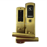 Acero inoxidable SUS304 Electronic Digital 125Khz Temic 13,56 Mhz MF Cerradura de puerta de hotel con sistema de software de gestión