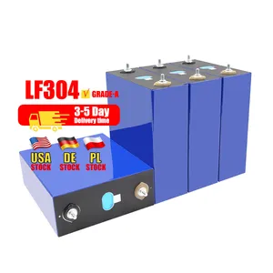 Eve 304ah lifepo4 cellule de batterie 3.2 v lf304 prismatique lithium eu us stock grade a akku lfp 3.2 v solaire volt rechargeable ion 304