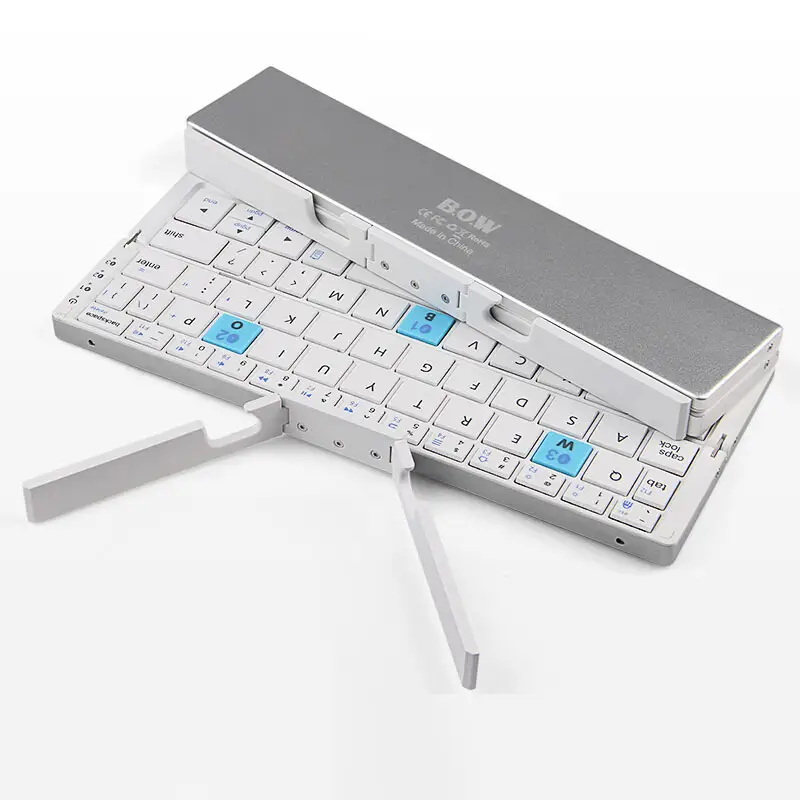 Kulee HB199 Wireless Folding mini Portable Bluetooth Office Keyboard for Mobile Tablet iPad pc Ultra thin