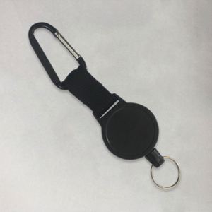 Porte-badge multifonctionnel robuste en acier inoxydable rechargeable avec enrouleur à haute résistance, crochet en D facile à tirer, pratique - Product Image 2