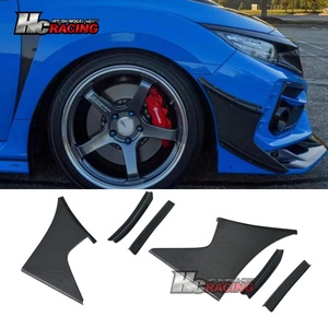 สปอยเลอร์กันชนหน้าคาร์บอนไฟเบอร์ทรง JS สำหรับ Honda Civic รุ่นที่ 10 FK8 Type R Si ปี 2016+ สำหรับตกแต่งรถยนต์ - Product Image 6