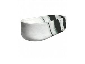 Baignoire en marbre blanc Panda poli, avec une belle direction des veines, pour la décoration <span class=keywords><strong>de</strong></span> salle <span class=keywords><strong>de</strong></span> bain - Product Image 1
