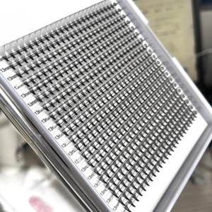 0.05mm d'épaisseur 5D 6D 7D 8D 9D 10D XL grand plateau ventilateurs préfabriqués 12 16 20 lignes cils à base courte - Product Image 5