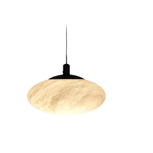 Lampe suspendue moderne et luxueuse pour restaurant, lampe <span class=keywords><strong>magique</strong></span> créative en cuivre et en pierre naturelle, plafonnier en forme de <span class=keywords><strong>boule</strong></span> de marbre - Product Image 1