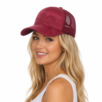 Gorra Trucker de Malla Camuflada para Mujer, Ajustable, Transpirable, Nueva Gorra Deportiva de Verano, Gorras Trucker Casuales de Moda