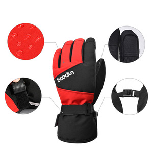Gants de ski d'hiver pour enfants Boton, Thinsulate, chauds, cinq doigts, antidérapants, durables, pour l'extérieur - Product Image 2