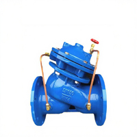 Vanne de commande hydraulique JD745X - Vanne de pompe à eau multifonctionnelle en fonte sphéroïdale, vanne de retenue à fermeture lente